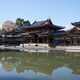 Vista del Byōdō-in (1053). Registrado por la Unesco como Patrimonio de la Humanidad. Wikimedia Commons